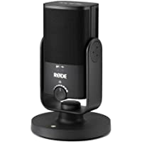 Los mejores  - Rode Microphones NT-USB Mini - Micrófono con conexión USB-C- salida de auriculares 3.5 mm- Negro